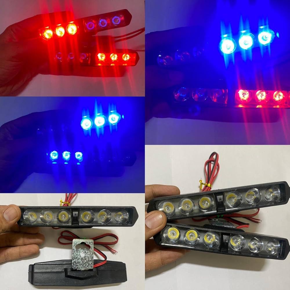 Bike & Car Police LED Flashing Lights